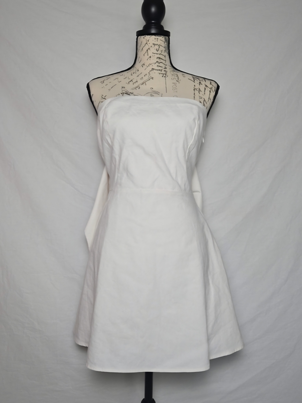 Altar'd State Strapless White A-Line Mini Dress